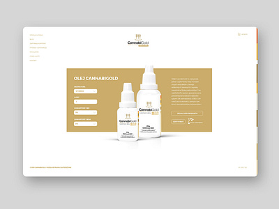 Cannabi Gold design e commerce ui ux web webdesign