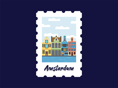 Amsterdam amsterdam city illustration cityscape flat design flat illustration illustration illustrator vector