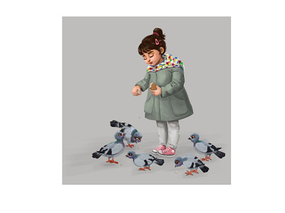 poisoning pigeons in the park ♫♫ animal art animals cartoon characterdesign illustration