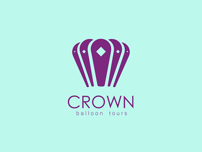 Crown + Balloon balloon branding crown dailylogochallenge day2 design hotairballoon illustrator logo logodesignchallenge minimal