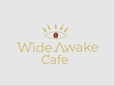 wide awake cafe branding cafe logo coffee shop dailylogochallenge design icon illustration illustrator logo typography vector