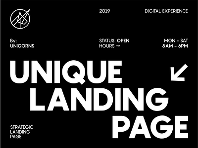 UNIQUE landing page