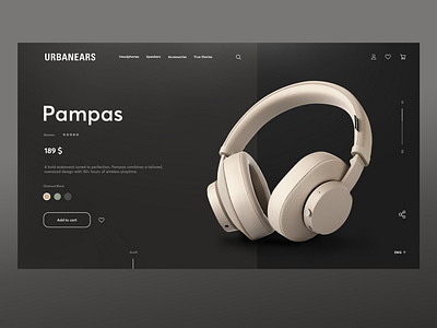Urbanears product page redesign