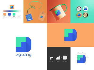 Digitaling Branding project brand design branding graphic design logo logo design visual identity