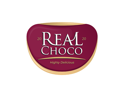 Real Choco Logo Merk brand branding chocolate design illustration logo merk snack