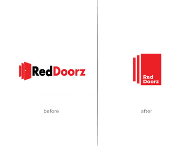 Redesign Red Doorz Logo branding design icon illustration illustrator logo logo inspiration logobrand logomark logotype