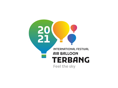 Terbang Logo 2021 air balloon baloon branding dailylogochallenge design festival logo gradient gradient logo logo logo inspiration logobrand logomark logotype