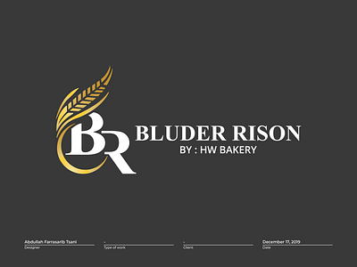 Bluder Rison Logo abdullah designs art bakery logo design illustraion illustration indonesia designer lettering logo logo inspiration logobrand logomark logotype typography ui design uxdesign