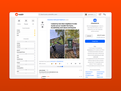 Reddit Image Post Redesign