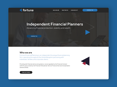 Fortuna Finance accountant accountants accounting advisors business finance financial financial planning investing investments law legal lending loans mortgage planners ux wealth web design website design