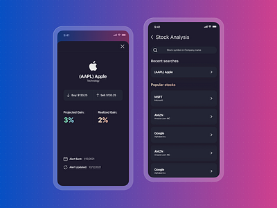 Trade App 3d app design finance ios mobile money stock trading ui ux