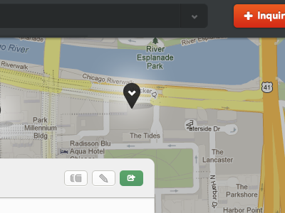 +Inquiry location map nav real estate share ui view the space