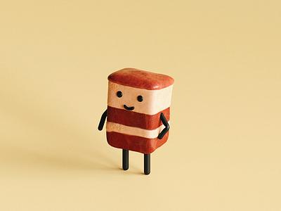 Little Meat Dude 3d adobe artwork characterdesign cycles4d digitalart illustration illustrator miniature photorealism render sketch