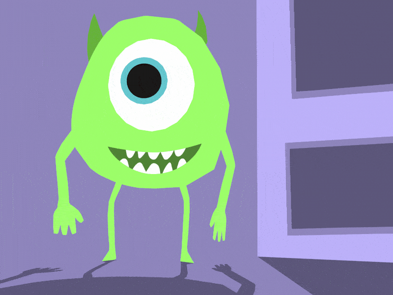 Mike not that ready for Halloween 3d animation cinema4d halloween mike scare