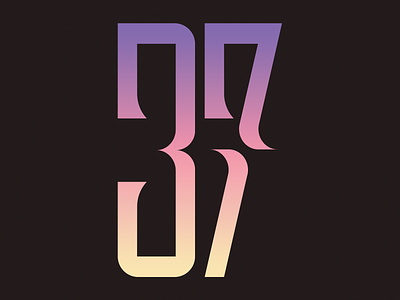 37 37 number numbering type typography