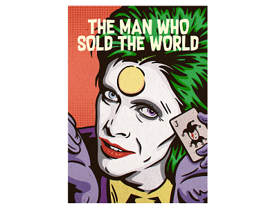 The Man who sold the World bowie david bowie illustration joker music music poster retro illustration vintage illustration vintage inspired ziggy stardust
