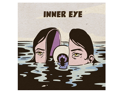 Inner eye eye girl girl illustration illustration retro illustration vintage illustration vintage inspired