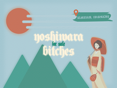 YOSHIWARA BITCHES for sale illustration vector