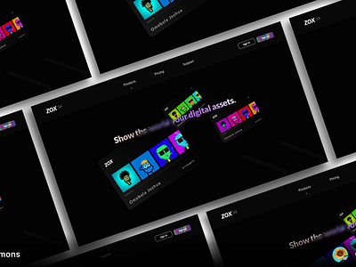 Zox design minimal ui ux web