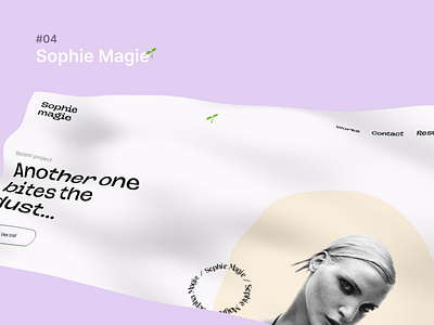 #04: Sophie Magie design minimal ui ux web