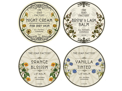 The Soap Factory Cosmetic Labels