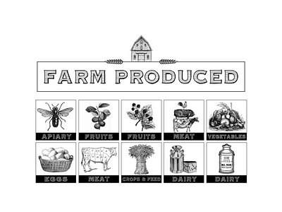 Farm Produced Logo & Icons