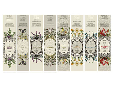 Soap Factory Soap Labels botanical cosmetics design label label design soap vintage