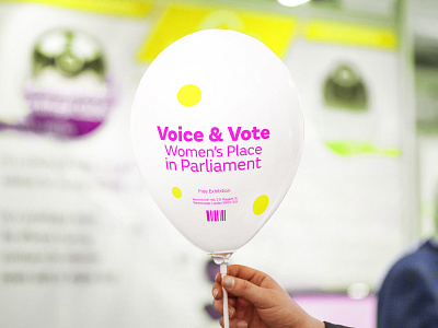 Voice & Vote (Exhibition Concept) - Ticket balloon branding exhibition exhibition design identity parliament suffrage suffragettes ticket ticket design vote women womens vote
