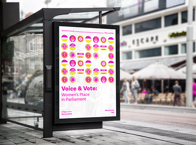 Voice & Vote (Exhibition Concept) - Poster activism exhibition identity identity branding outdoor poster suffrage suffragettes women