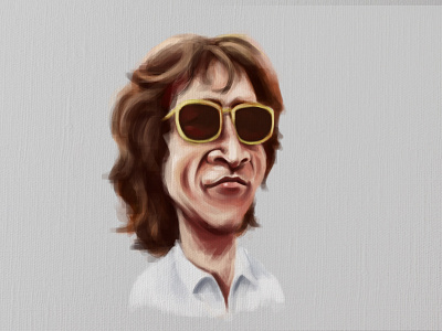 Caricature - 2 caricature digitalart digitalpainting illustration john lennon series