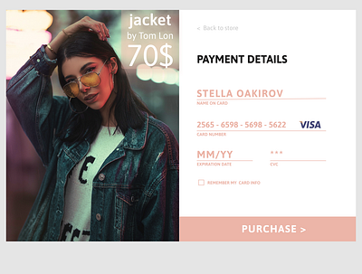 DailyUi2 - Creditcard checkout credit card checkout daily ui 002 ui uiinspiration uiux web webdesign
