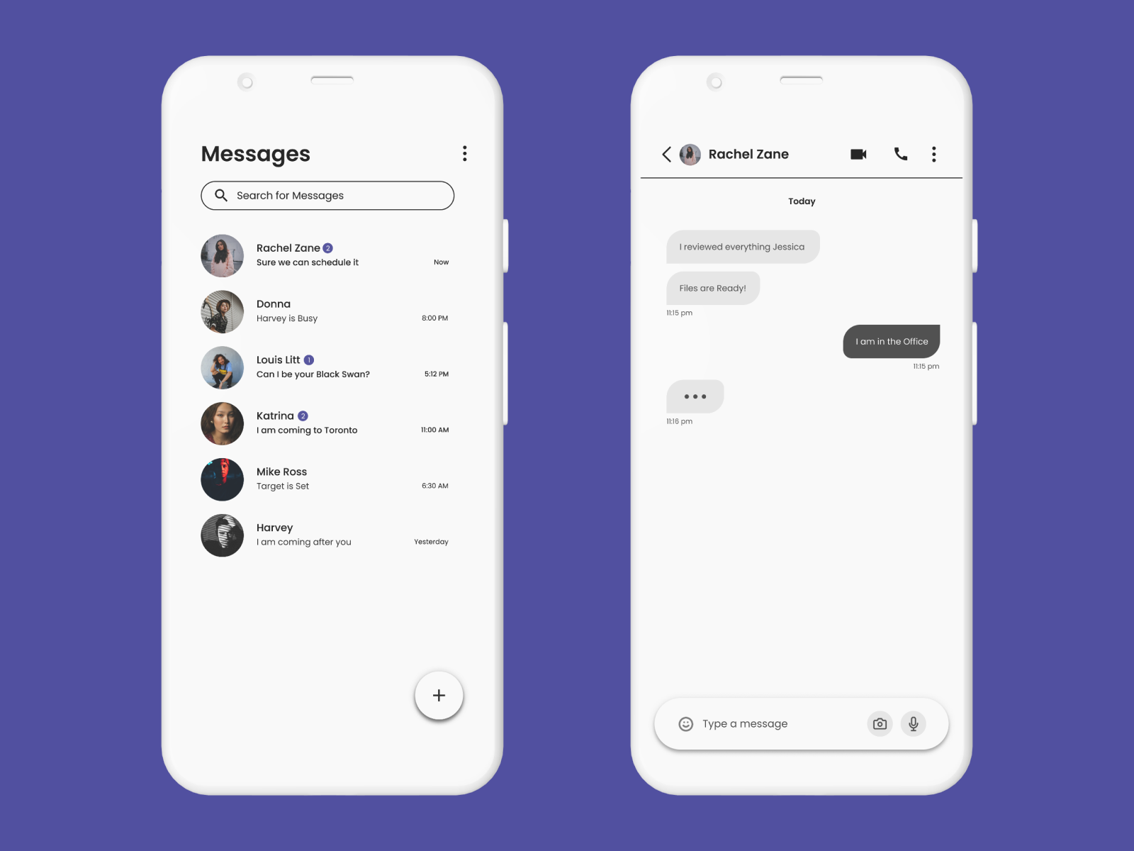 Direct Messaging App | Daily UI 13 by Harsh Badhai on Dribbble