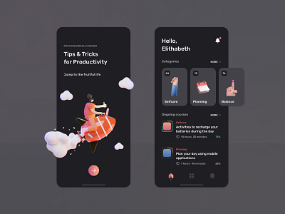 Educational App 3d app app design branding colors concept figma figma design graphic design illustration ui