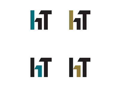 HT design colors illustrator letters logo logo design