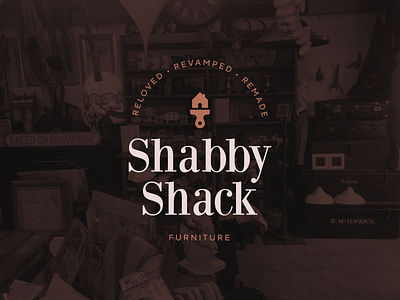 Shabby Shack 2.0 brand branding furniture identity illustration logo