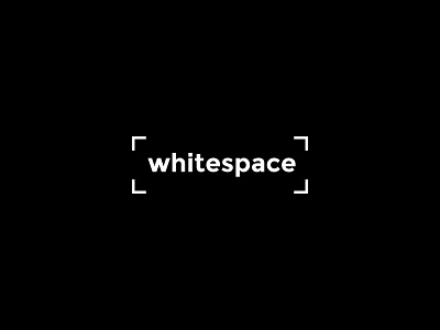 Whitespace Logo brand branding clean identity logo space whitespace