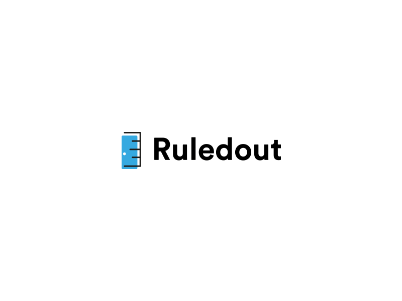 Ruledout Logo brand door identity illustrator logo out photoshop ruledout ruler type