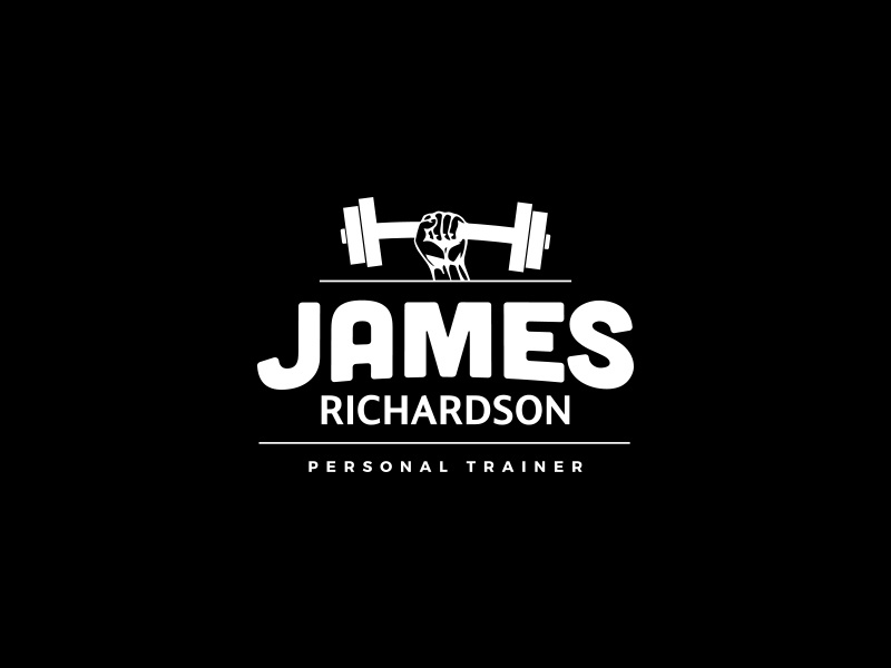 James Richardson Personal Trainer Logo gym branding trainer personal illustrator photoshop type identity brand logo