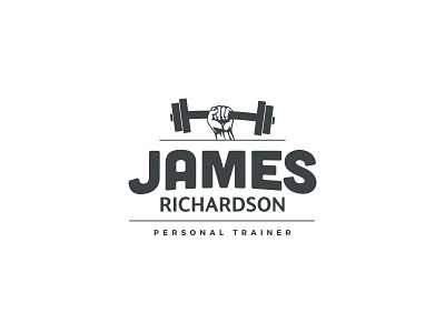 James Richardson Personal Trainer Logo brand branding gym identity illustrator logo personal photoshop trainer type