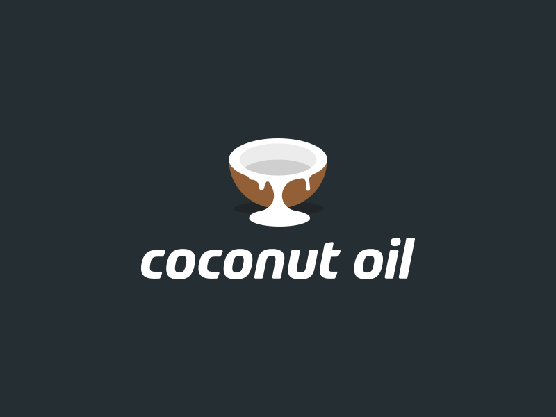 Coconut Oil Logo Natural Product Vector Emblem Stock Vector - Illustration  of color, cooking: 136814757