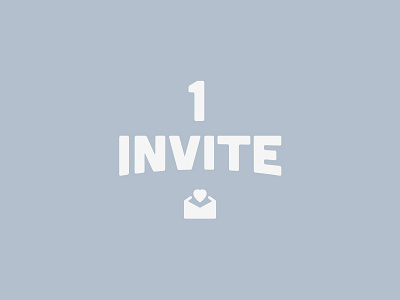 1 Invite 1 draft free freebie icon invite