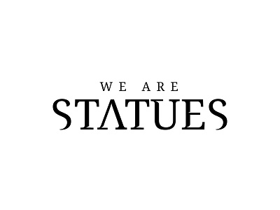We Are Statues New Logo are band brand branding identity logo statues we
