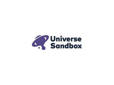 Universe Sandbox Logo brand branding identity illustrator logo photoshop planet space type