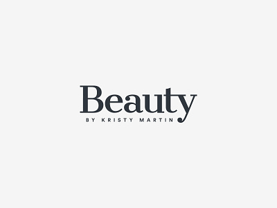 Beauty by Kristy Martin Logo beauty brand branding identity illustrator logo photoshop type