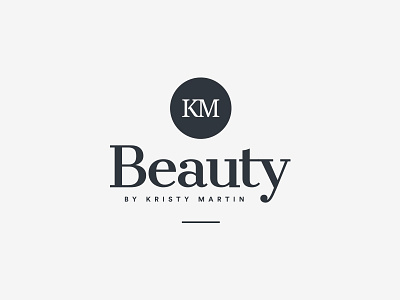 Beauty by Kristy Martin Logo Final beauty brand branding identity illustrator km logo photoshop type