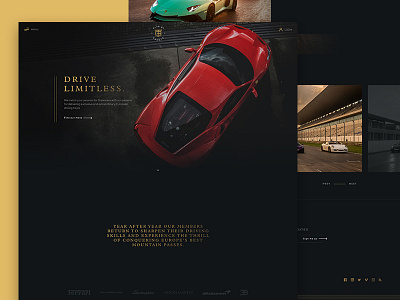 Club GT Events branding car identity responsive ui ux web