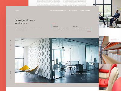 Anchorpoint Concept branding concept furniture identity interior office responsive ui ux web