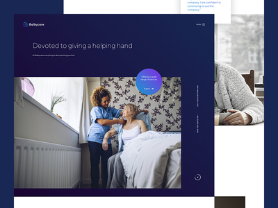 Balbycare Homepage branding care health identity minimal responsive ui ux web