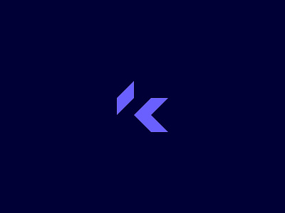 K + Arrow Mark arrow brand branding identity illustration k k letter letter letter k logo