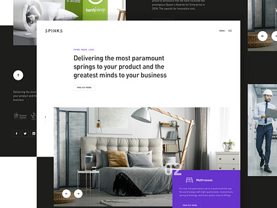 Spinks Redesign Concept branding minimal spinks spring ui ux web website